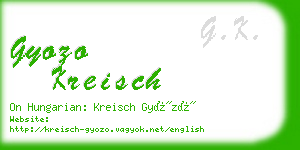 gyozo kreisch business card